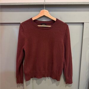 100% Cashmere Burgundy Sweater